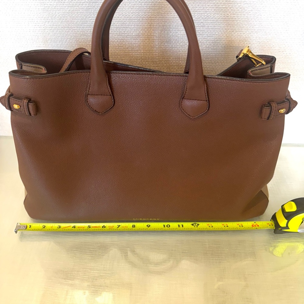 Burberry Large Chestnut Leather Tote - Picture 10 of 14